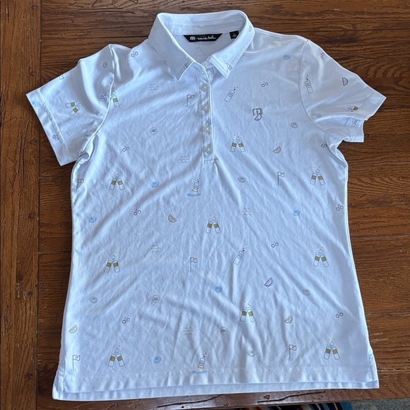 Travis Mathew x High Noon Keep 'Em Coming Golf Polo Shirt Women’s Size Large - Picture 12 of 12